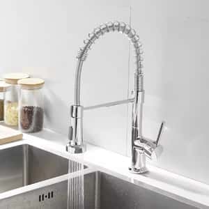  GRIFO DE COCINA ESPIRAL GIRATORIO MONOCOMANDO Color: negro, plateado