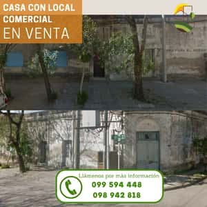 Casa con local comercial 