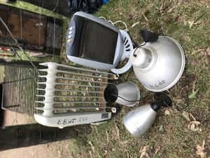 Lote CALEFACTOR-ESTUFA HALOGENA- ART. DE LUZ