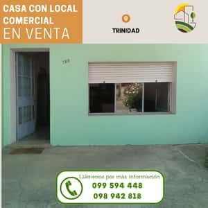 Casa con local comercial 