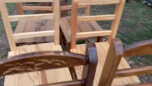 Lote sillas de madera (7)