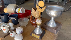 Lote LOTE DE TROFEOS, ADORNOS, TERMO Y OTROS