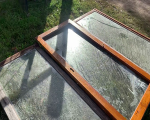 Lote PUERTA VENTANA DE MADERA 4 HOJAS (1.90 X 0.86)