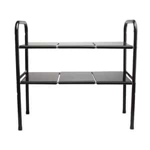  ESTANTE ORGANIZADOR BAJO FREGADERO 2 NIVELES Color: blanco, negro 