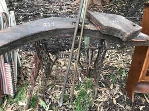 Lote MESA DURMIENTE CON PIE DE MAQUINA