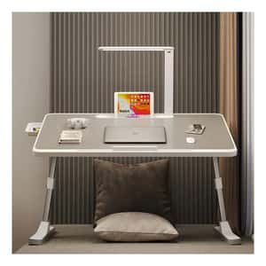  MESITA BANDEJA PLEGABLE CON CON LUZ LED AJUSTABLE INCLINABLE Color: blanco, gris