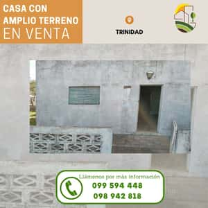 Casa con amplio terreno 