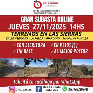 SUBASTA 27/11/2025 14:30HS