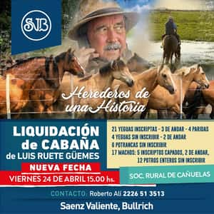 Liquidación de Cabaña de Luis Ruete Guemes
