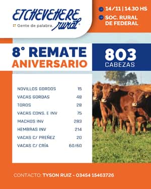 8° Remate Aniversario Federal