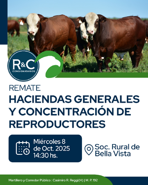 Remate haciendas generales y concentración de reproductores 