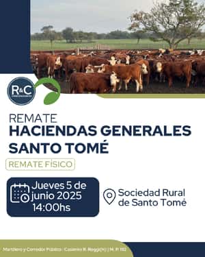HACIENDAS GENERALES SANTO TOMÉ