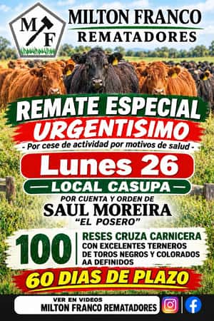 Remate Especial URGENTISIMO