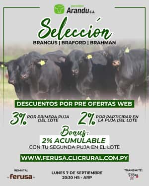 Remate Selección Ganadera Arandu
