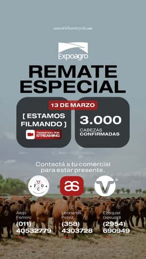 Remate especial expoagro