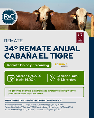 34° Remate anual cabaña El Tigre