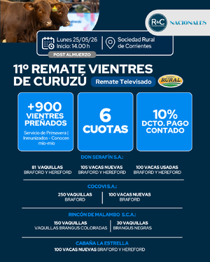 11° Remate Vientres de Curuzú
