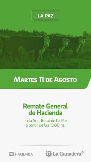 REMATE FERIA SOCIEDAD RURAL DE LA PAZ