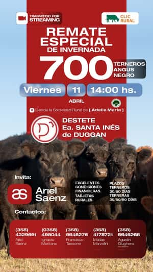 Remate Especial de Invernada