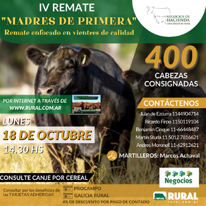 4° REMATE  "Madres de Primera" - Vientres de calidad
