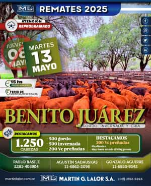 Benito Juárez (Mayo 25´) cambio de fecha por lluvia
