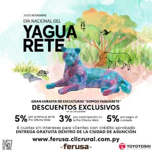 Gran Subasta de Esculturas "Somos Yaguarete"