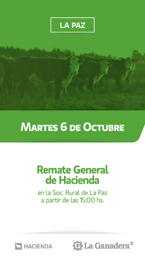 REMATE FERIA EN SOCIEDAD RURAL LA PAZ