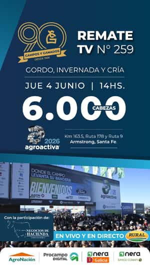 259° REMATE POR PANTALLA - AGROACTIVA 2026 - 90° ANIVERSARIO