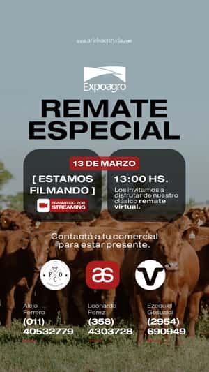 Remate especial expoagro
