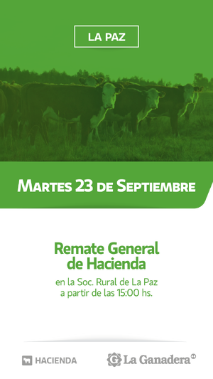 REMATE FERIA EN SOCIEDAD RURAL LA PAZ