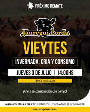 Remate de invernada, cría y consumo