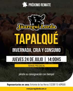 Remate de invernada, cría y consumo