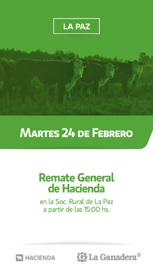 REMATE FERIA EN SOCIEDAD RURAL LA PAZ