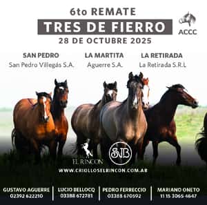 6to Remate Tres de Fierro