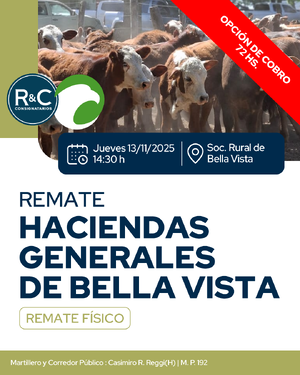 Remate Haciendas Generales Bella Vista