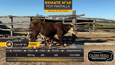 Lote 1 Toro,en Otra Localidad, Colonia