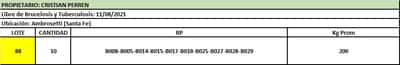 Lote Lote 88 Cristian perren