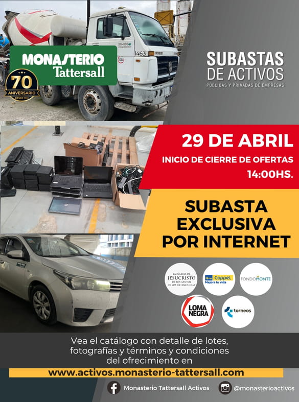 SUBASTA MULTIEMPRESA 29/04/2025