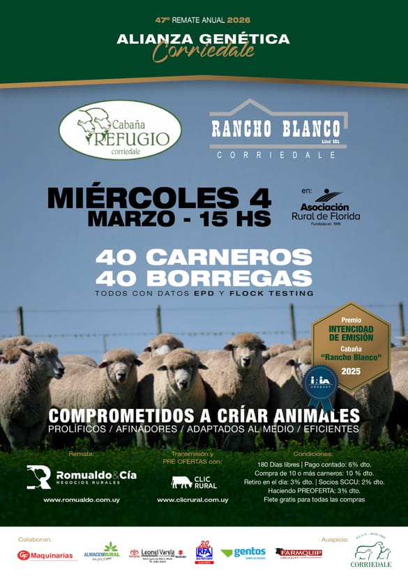 47º Remate Alianza Genetica Corridale - Rancho Blanco
