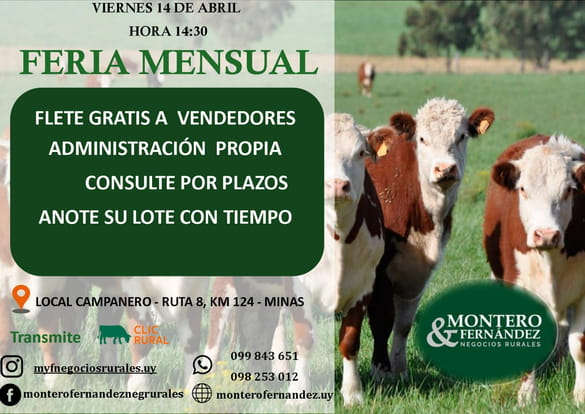 Remate Feria Mensual - Montero Fernandez