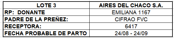 Lote LOTE 3 - PREÑECES