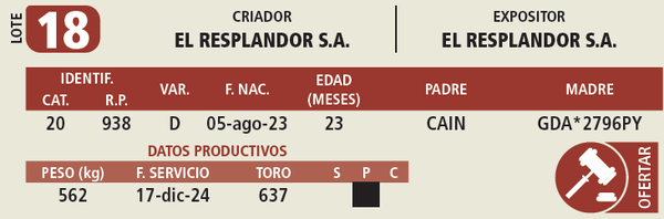 Lote LOTE 18