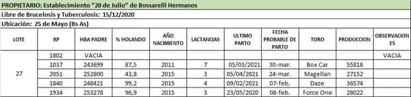 Lote Lote 27