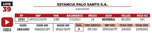 Lote LOTE 39