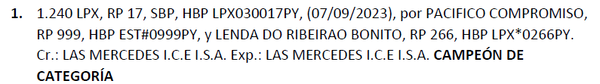 Lote LOTE 1