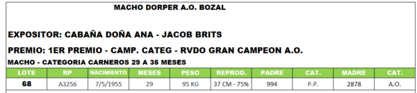 Lote LOTE 68