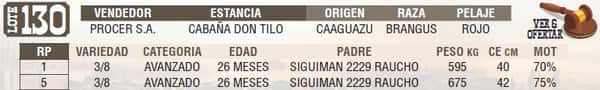 Lote LOTE 130-EN VIVO