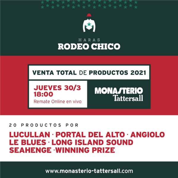 Remate Venta Total de Productos 2021- Haras Rodeo Chico