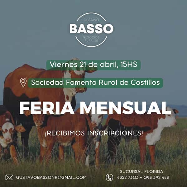 Remate Feria Mensual - Gustavo Basso