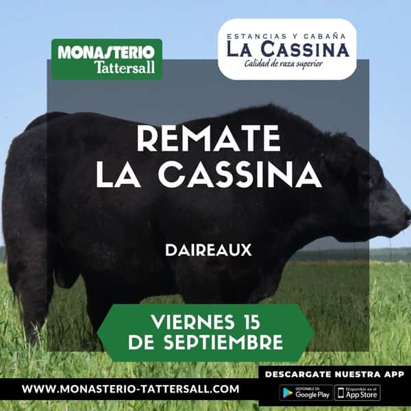  Remate La Cassina, Viernes 15 de Septiembre